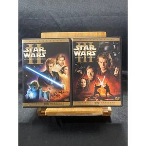 Star Wars Episode II & III DVD Set Attack of the Clones Revenge of the Sith WS